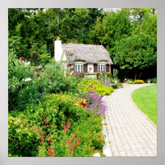 Póster Cabaña en los jardines ingleses