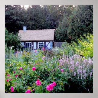 Póster Cabaña en los jardines ingleses