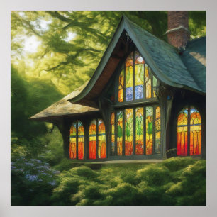 Póster Cabaña encantada