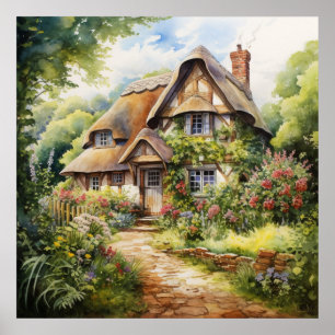 Póster Cabaña inglesa