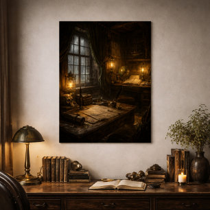 Póster Cabaña Silenciosa — Escena Interior de Barco Pirat