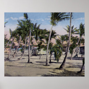 Póster Cabañas de Key West la Florida en las llaves