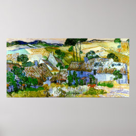 Póster Cabañas de paja de un Bella Artes de Hill Van Gogh