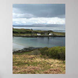 Póster Cabañas en la Isla de Jura en Escocia