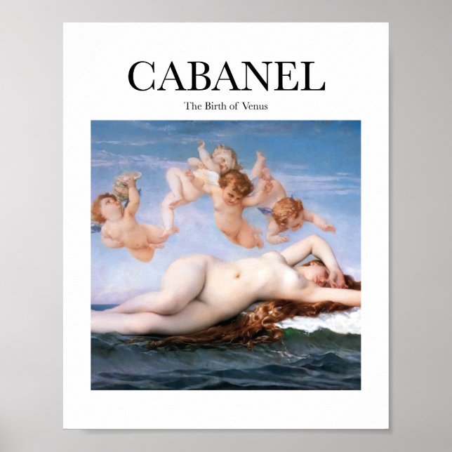 Póster Cabanel - El nacimiento de Venus (Frente)