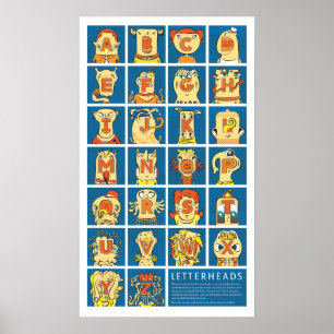 Póster Cabeceras de letra