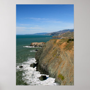 Póster Cabeceras Marinas, Acantilados Costeros