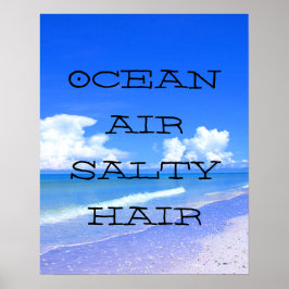 Póster Cabello de sal de Ocean Air