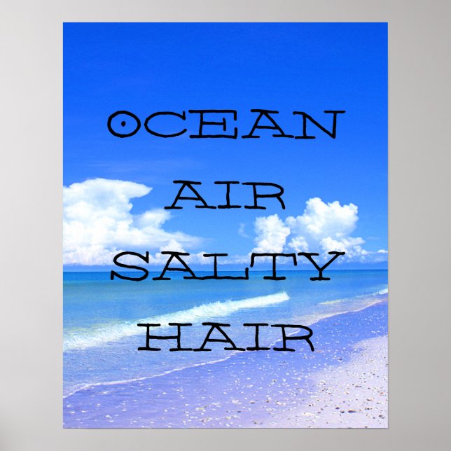 Póster Cabello de sal de Ocean Air (Frente)