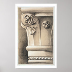 Póster Ca'Bernardo, Capital of Window Shafts, from 'Examp