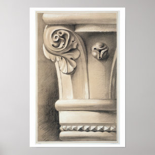 Póster Ca'Bernardo, Capital of Window Shafts, from 'Examp