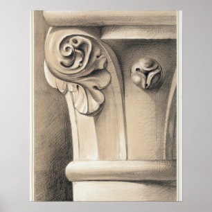 Póster Ca'Bernardo, Capital of Window Shafts, from 'Examp