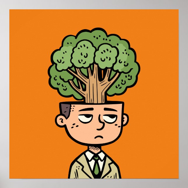 Póster Cabeza de árbol (Frente)