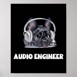Póster Cabeza de Bulldog Francés - Para el mejor papá de