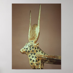 Póster Cabeza de cama funeraria en forma de vaca sagrada