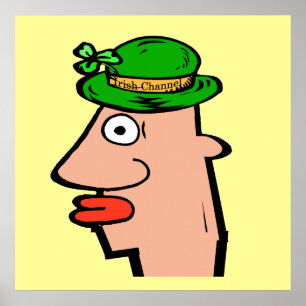 Póster Cabeza de canal irlandés