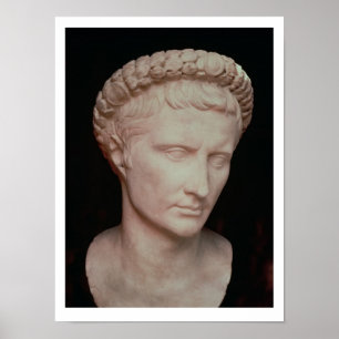 Póster Cabeza de César Augustus