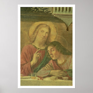 Póster Cabeza de Cristo, de la última cena, 1480 (fresco)