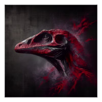 Cabeza de dinosaurio extinta