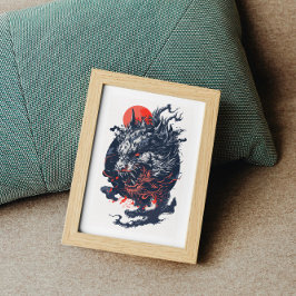 Póster Cabeza de Dragón Furiosa