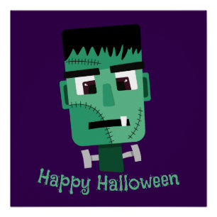 Póster Cabeza de Frankenstein Monster