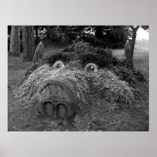 Póster Cabeza de Hogs, Parque Bute, Cardiff