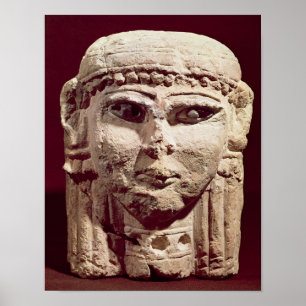 Póster Cabeza de la diosa Ishtar, de Amman, Jordania