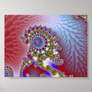 Póster Cabeza de pavo real