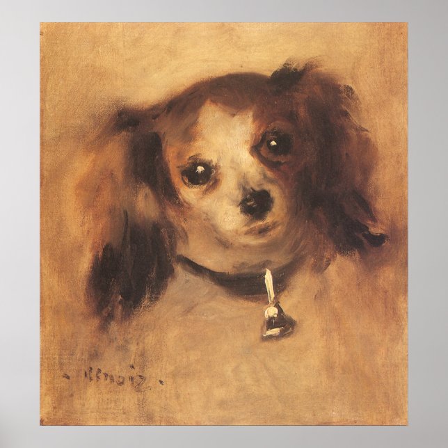 Póster Cabeza de perro de Pierre Renoir, Bella Artes de l (Frente)