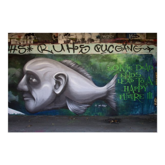 Póster Cabeza de pez (Anverso)