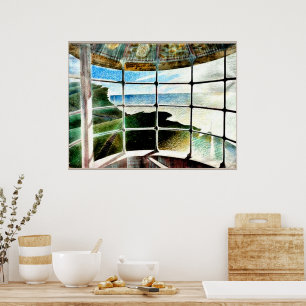Póster Cabeza de playa del faro Belle Tout