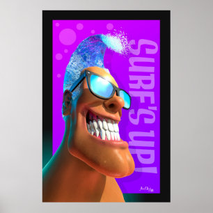 Póster Cabeza de playa - ¡Surf's Up!
