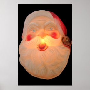 Póster Cabeza de Santa del vintage encendida para arriba