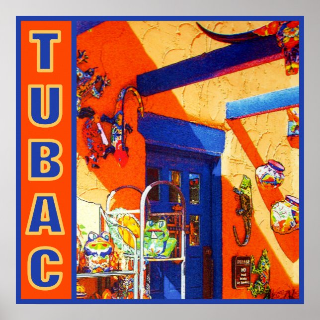 Póster Cabeza de toro, Tubac, Poster de AZ (Frente)