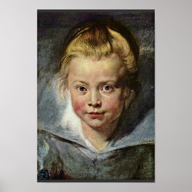 Póster Cabeza De Un Niño (Retrato De Clara Serena Rubens) (Frente)