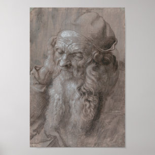 Póster Cabeza de un viejo hombre de Albrecht Durer