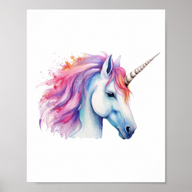 Póster Cabeza de unicornio  (Frente)