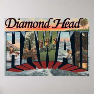 Póster Cabeza del diamante, Hawaii - escenas grandes de