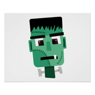 Póster Cabeza del Monstruo de Frankenstein