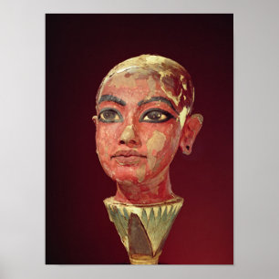 Póster Cabeza del rey del niño que emerge
