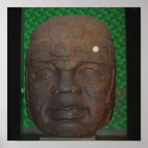 Póster Cabeza Gigante de Piedra