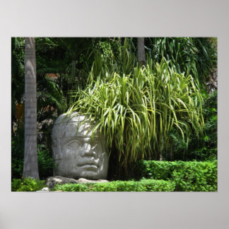 Póster Cabeza Olmec 2