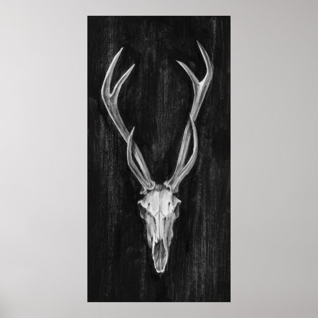 Póster Cabeza Rustic Deer Animal (Frente)