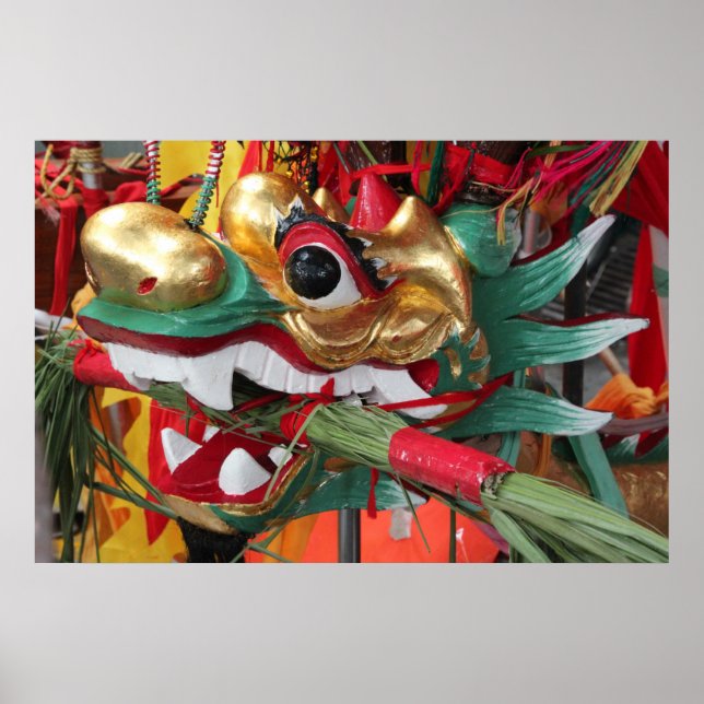 Póster Cabezal del barco Dragon (Frente)