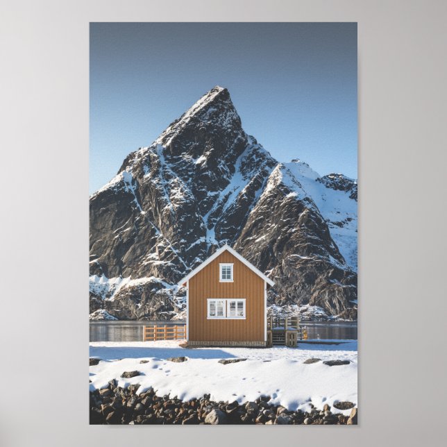 Póster Cabina Amarilla Lofoten (Frente)