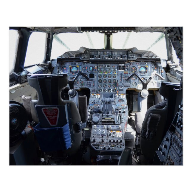 Póster Cabina de avión (Anverso)