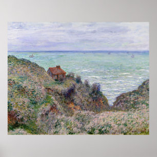 Póster Cabina de Claude Monet del reloj de las aduanas