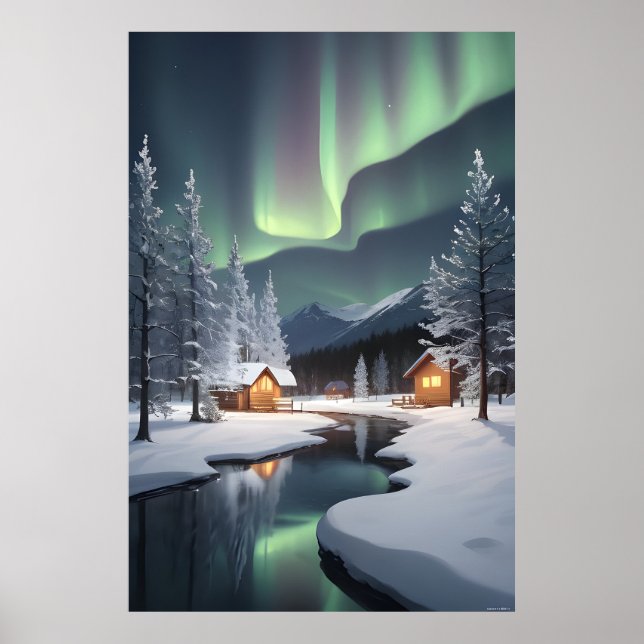 Póster Cabina de luces boreales (Frente)