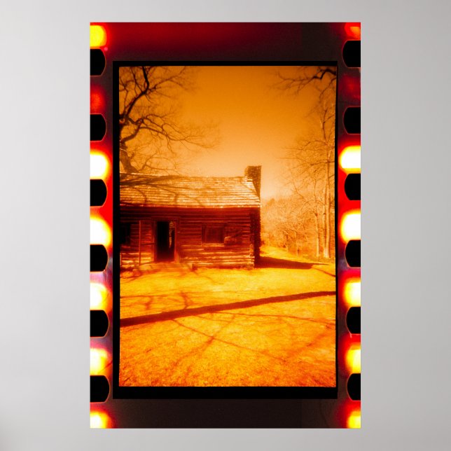 Póster Cabina occidental abandonada en película (Frente)