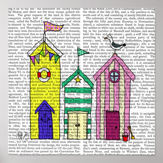 Póster Cabinas de playa (Frente)